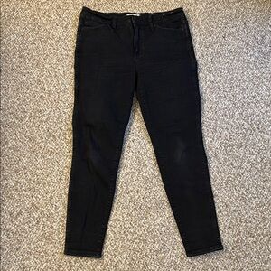 Madewell 10” Black High-Rise Skinny Jeans size 31